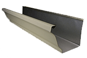 seamless gutter almond