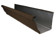 seamless gutter beaver brown