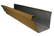 seamless gutter brown