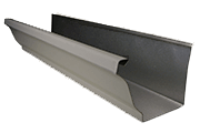 seamless gutter gray