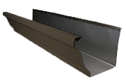 seamless gutter bronze