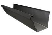  seamless gutter gray